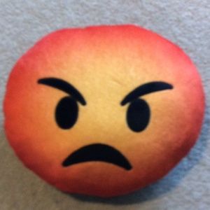 Angry Emoji Pillow